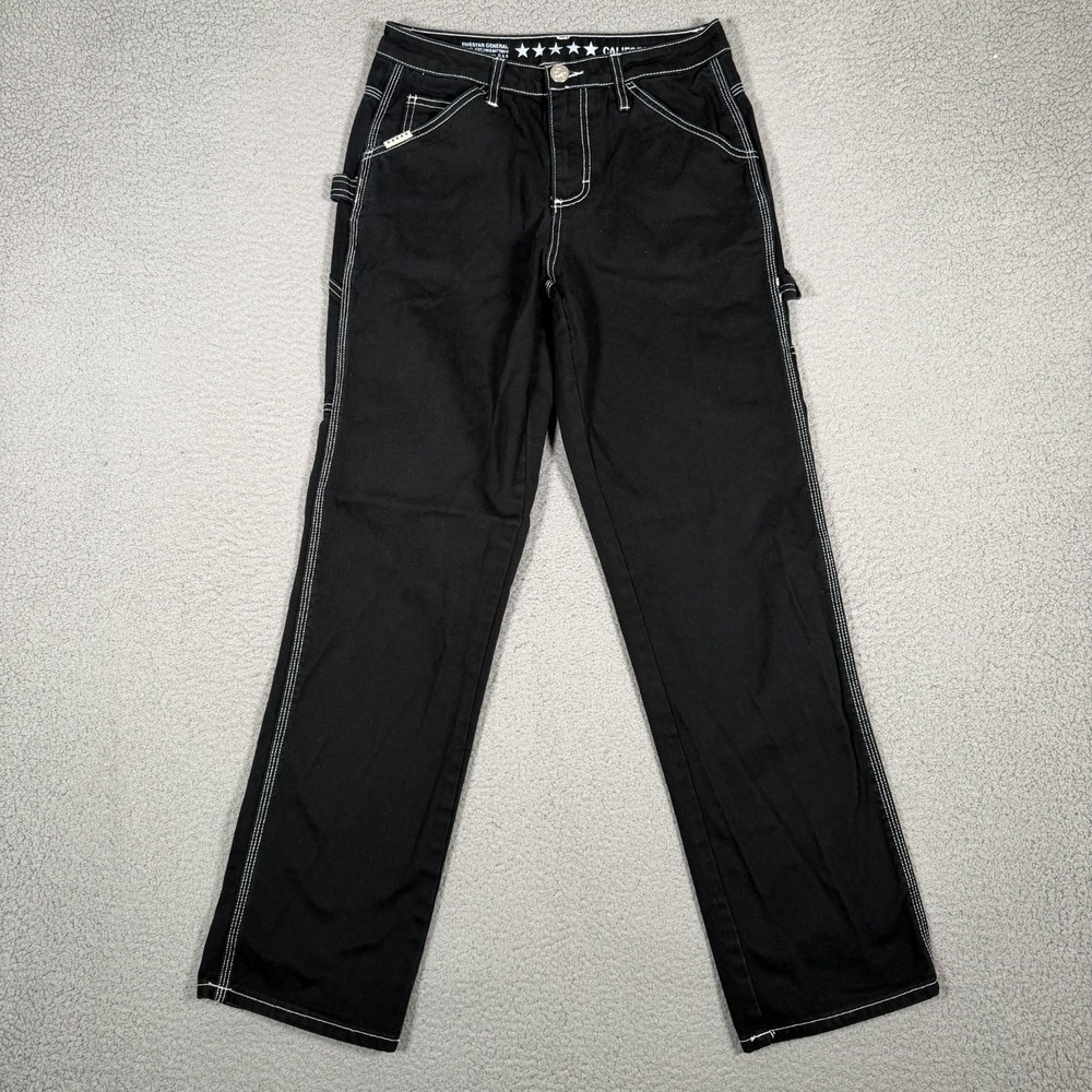 Five Star General Jeans Womens 3 26x31 Black California Carpenter 5 Pocket Logo